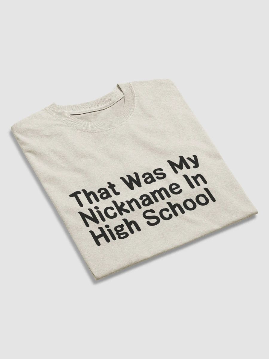 Nickname In High School Black Letter T-Shirt product image (3)