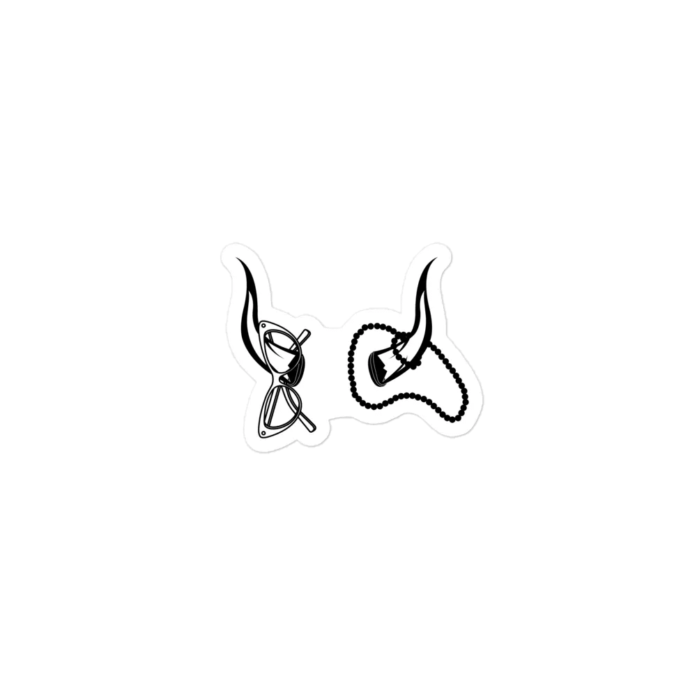 Horns, Glasses & Pearls Magnet product image (1)