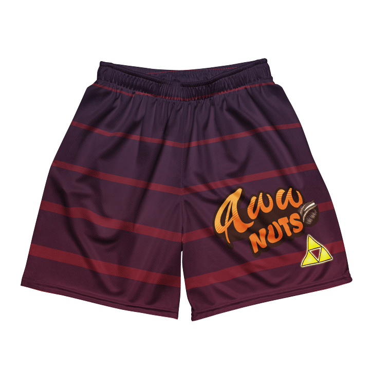 Aww Nuts All-Over Print Recycled Unisex Mesh Shorts product image (2)