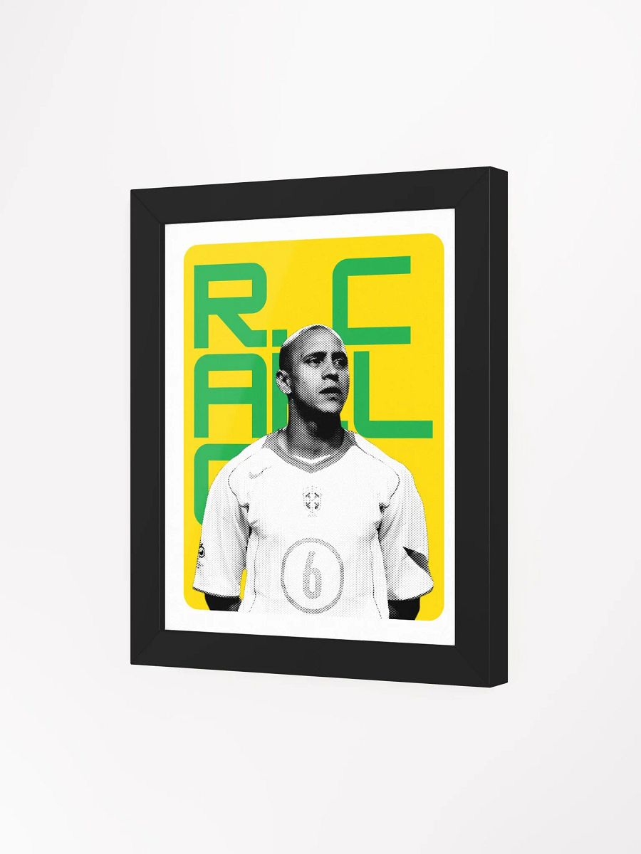 Roberto Carlos BW Brazil Name Art Framed Print product image (4)