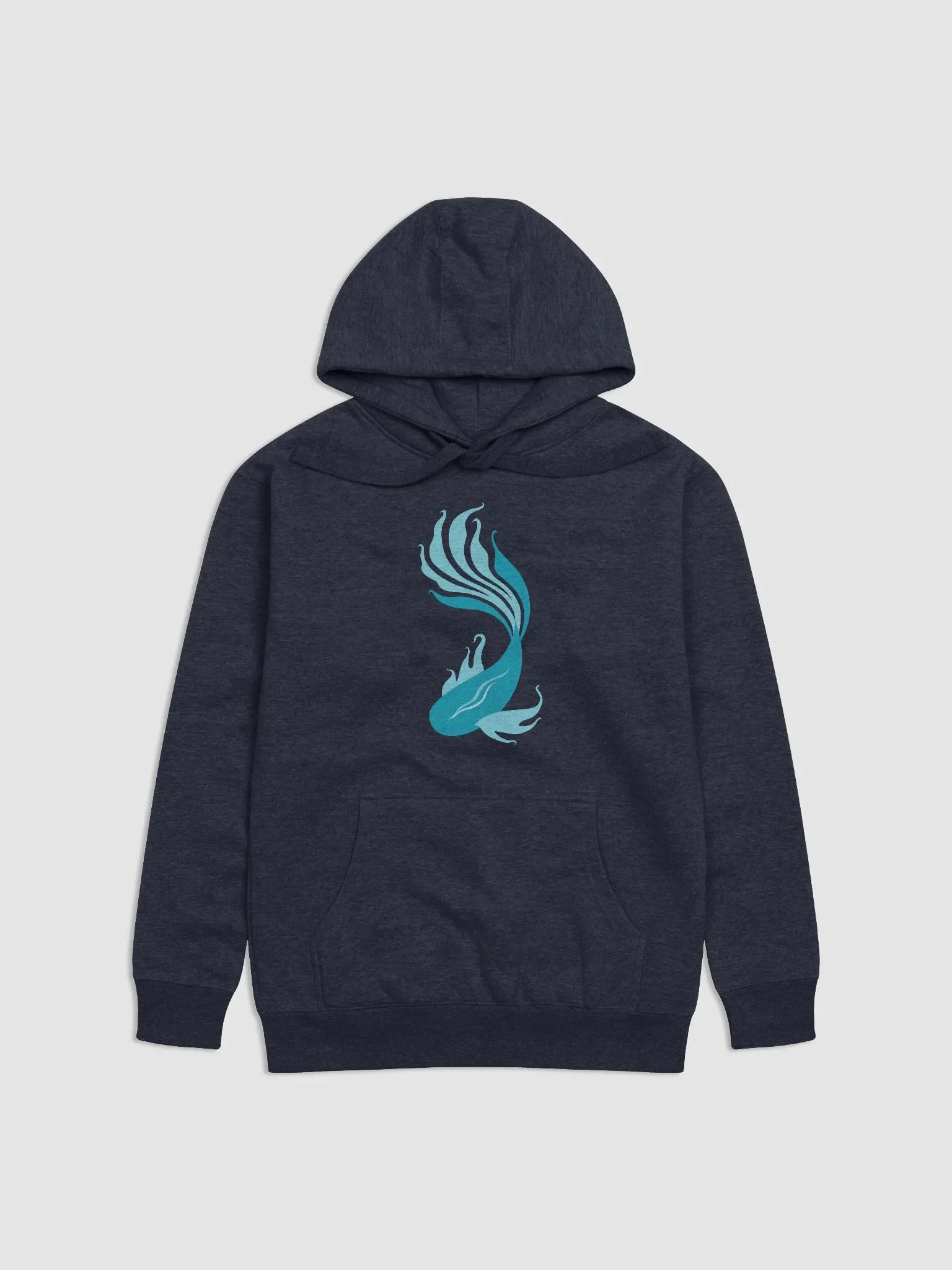 Teal Fish Hoodie product image (5)