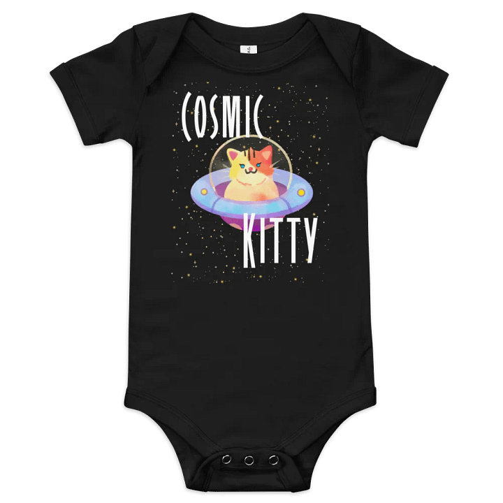 Cosmic Kitty Baby Bodysuit product image (1)