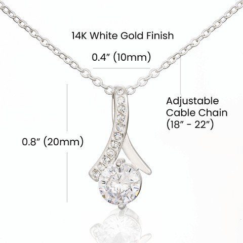 Dainty Ribbon-Shaped Pendant Necklace product image (7)