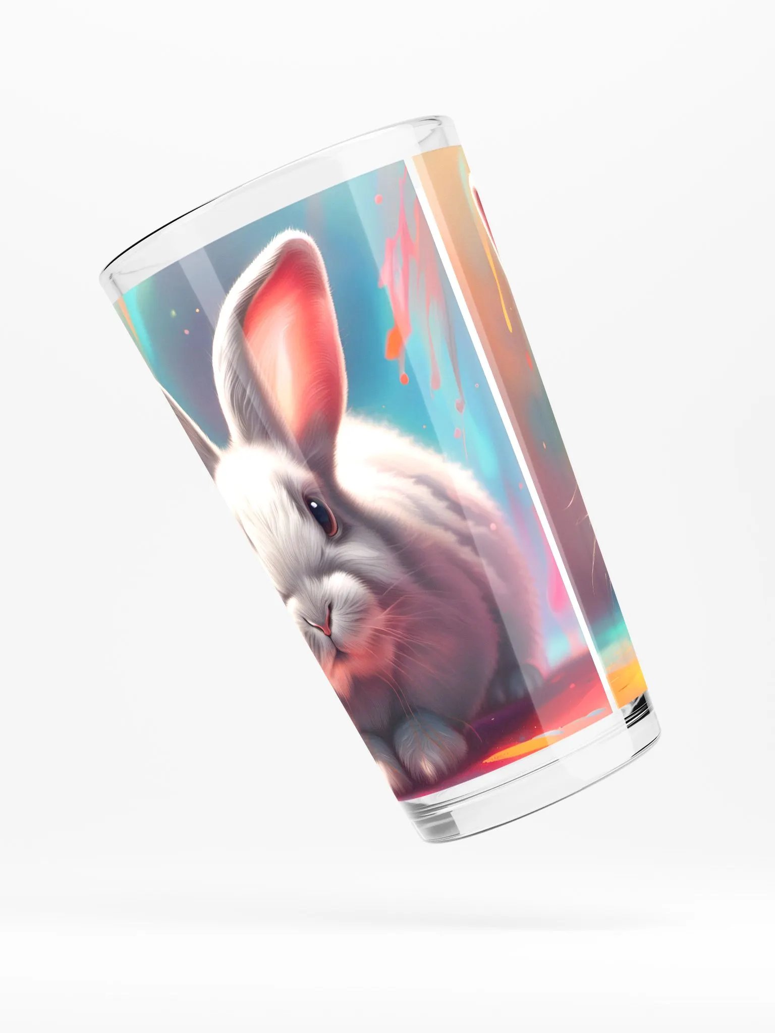 Cute Bunny Pint Glass product image (4)