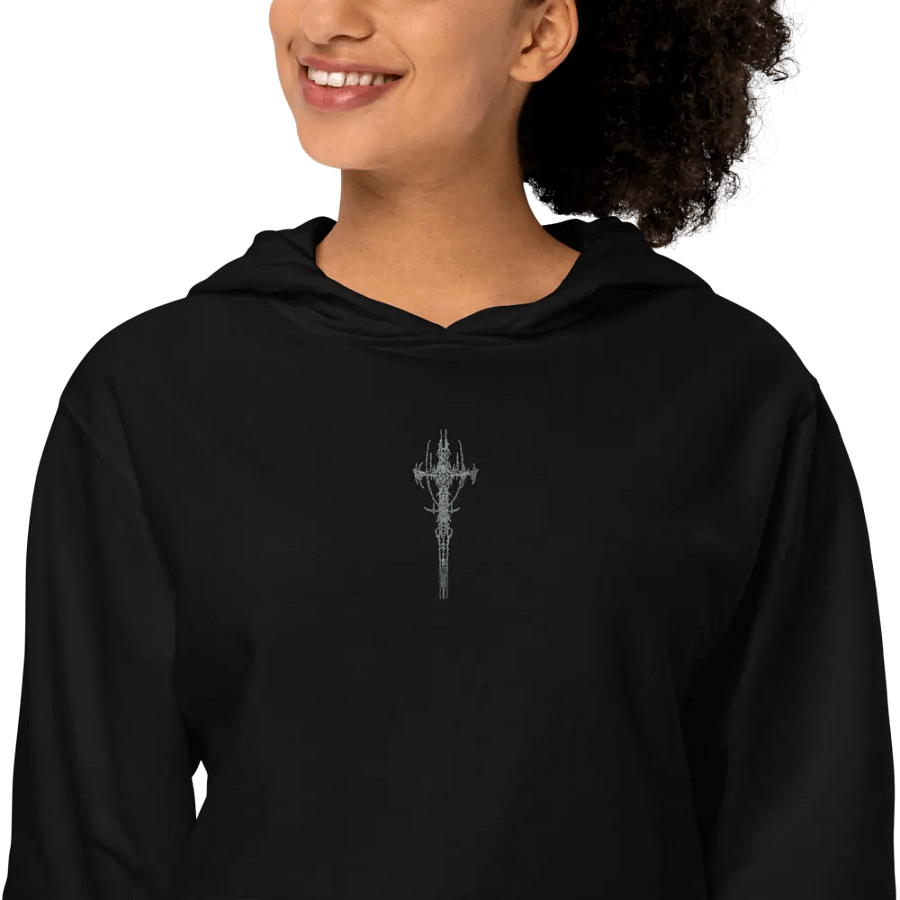 Grey Crusifix Basic Hoodie product image (6)