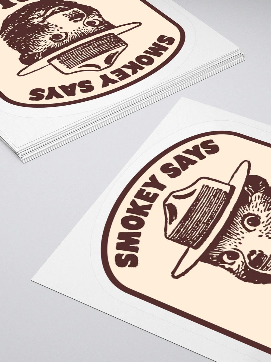 Smokey Says RESIST! Sticker 3 SIZES! Alt National Parks Kiss Cut Vinyl Decal product image (4)