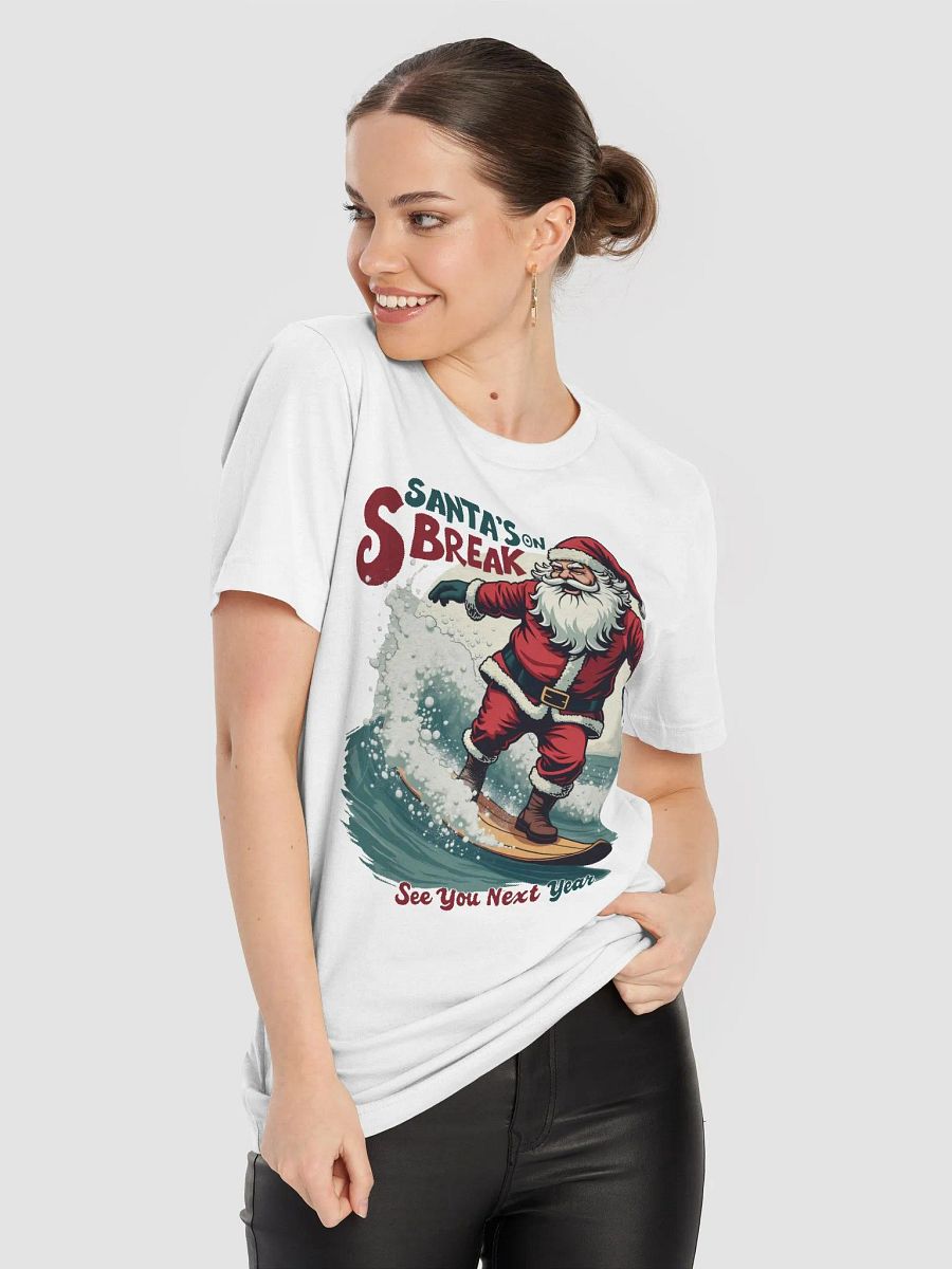 Santa's On Break Surfing T-Shirt product image (4)