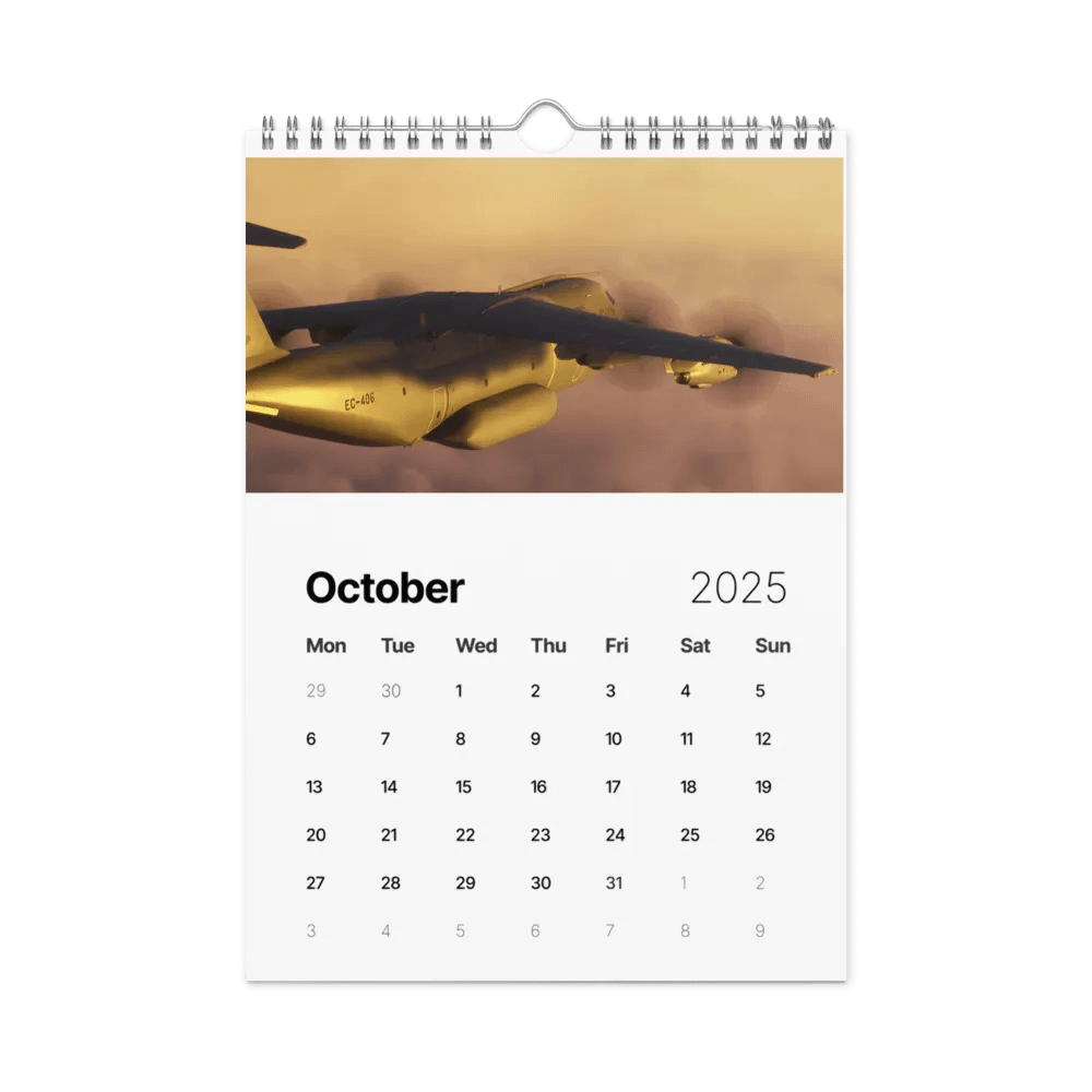 2025 Wall Calendar! Best Of: Flight Sim Screenshots! product image (12)