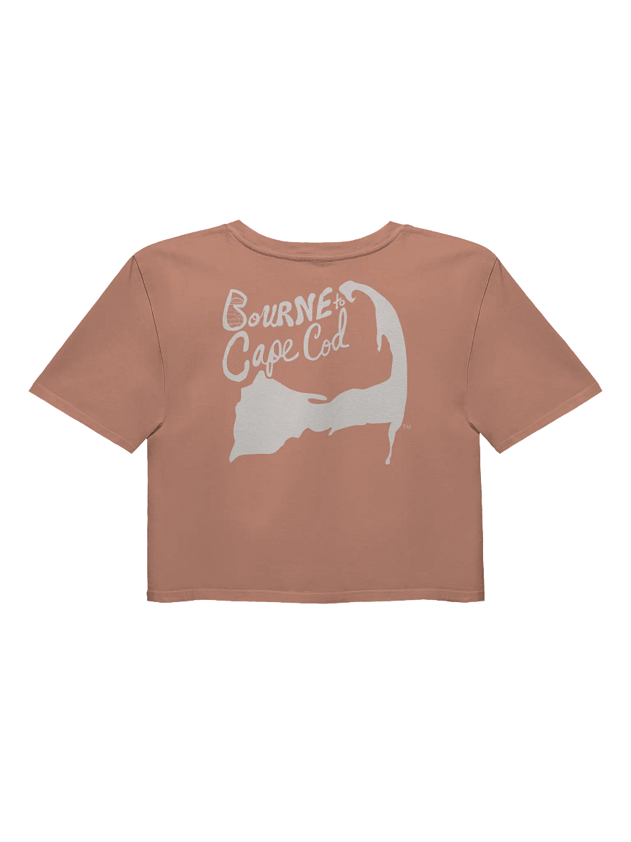 BOURNE to Cape Cod™ | Women's Crop Top – Super Soft, Coastal Cool, & Adventure-Ready | BRN.2C.C.™ | White Logo product image (2)