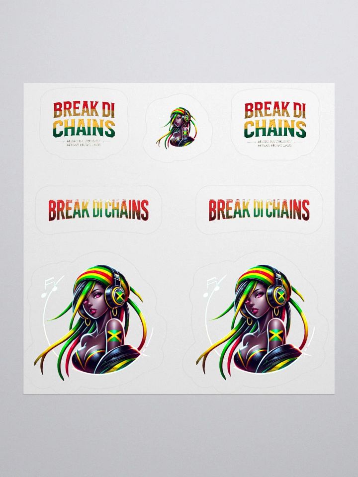 🔥 Break Di Chains – Roots Reggae Sticker Pack (Multiple Sizes) product image (1)
