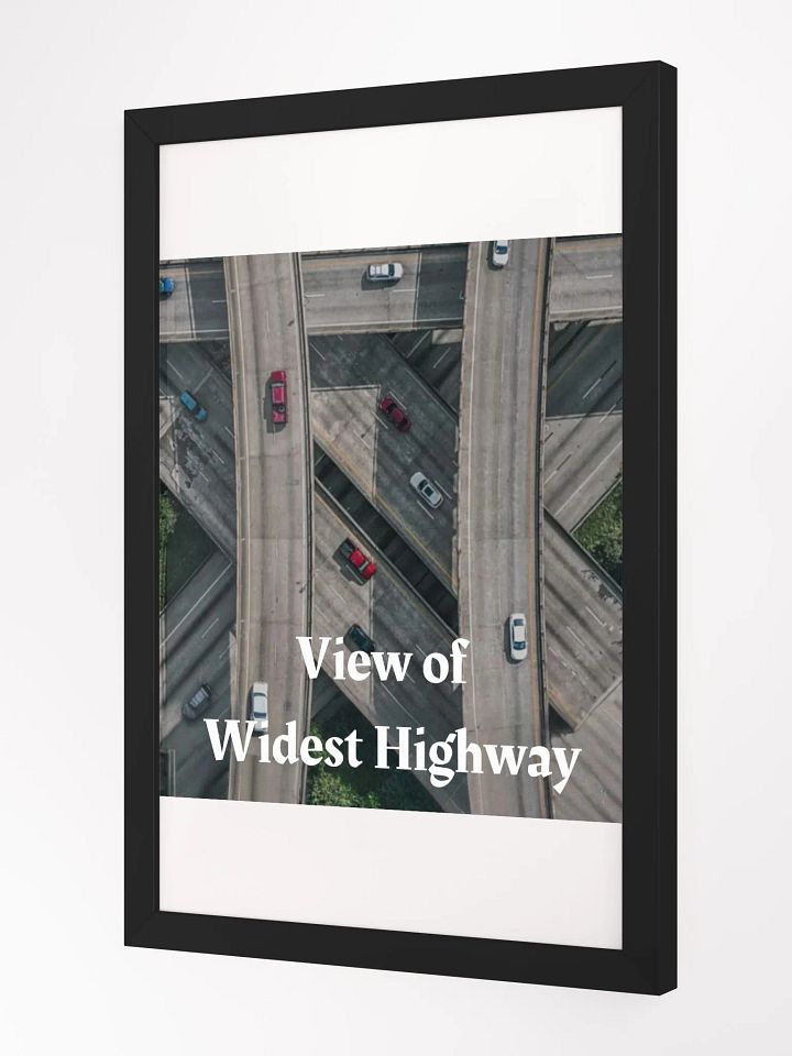 Widest Highway Framed High-Quality Matte Poster (in) product image (2)