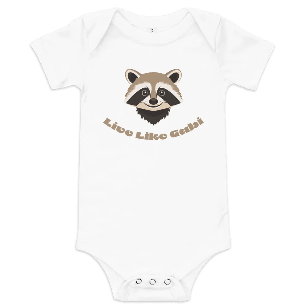 Happy Raccoon Baby Onesie product image (1)