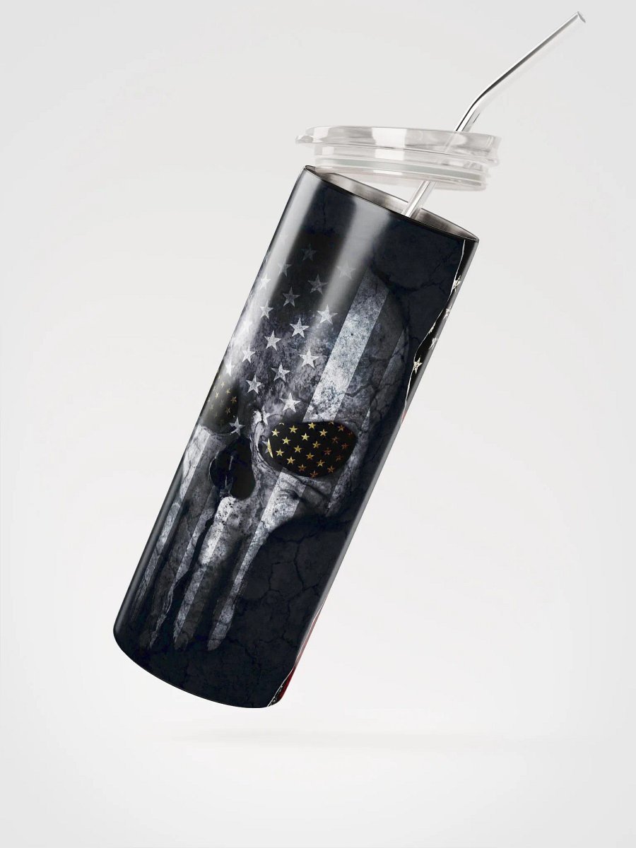 Patriotic Skull Stainless Steel Tumbler product image (2)