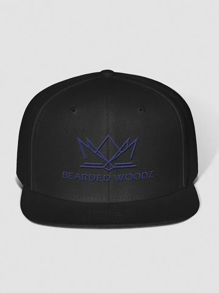 Bearded Woodz Snapback Cap (Navy Embroidery) product image (1)