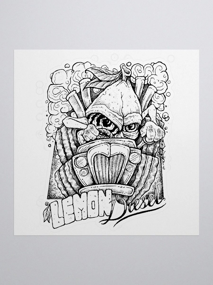 Lemon Diesel Kiss Cut Sticker product image (1)