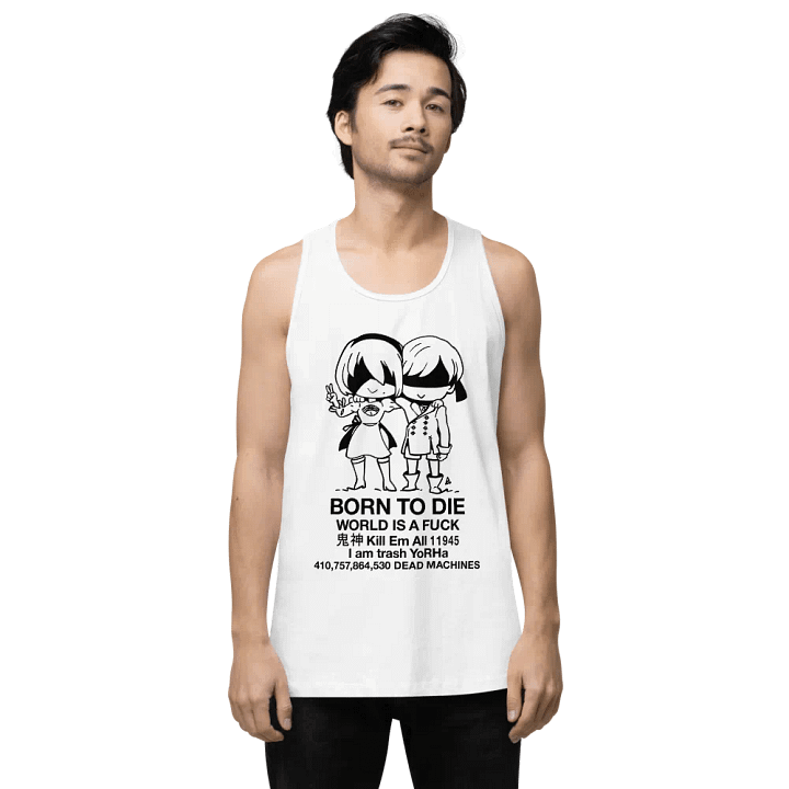BORN TO DIE - TANKTOP - WHITE product image (2)