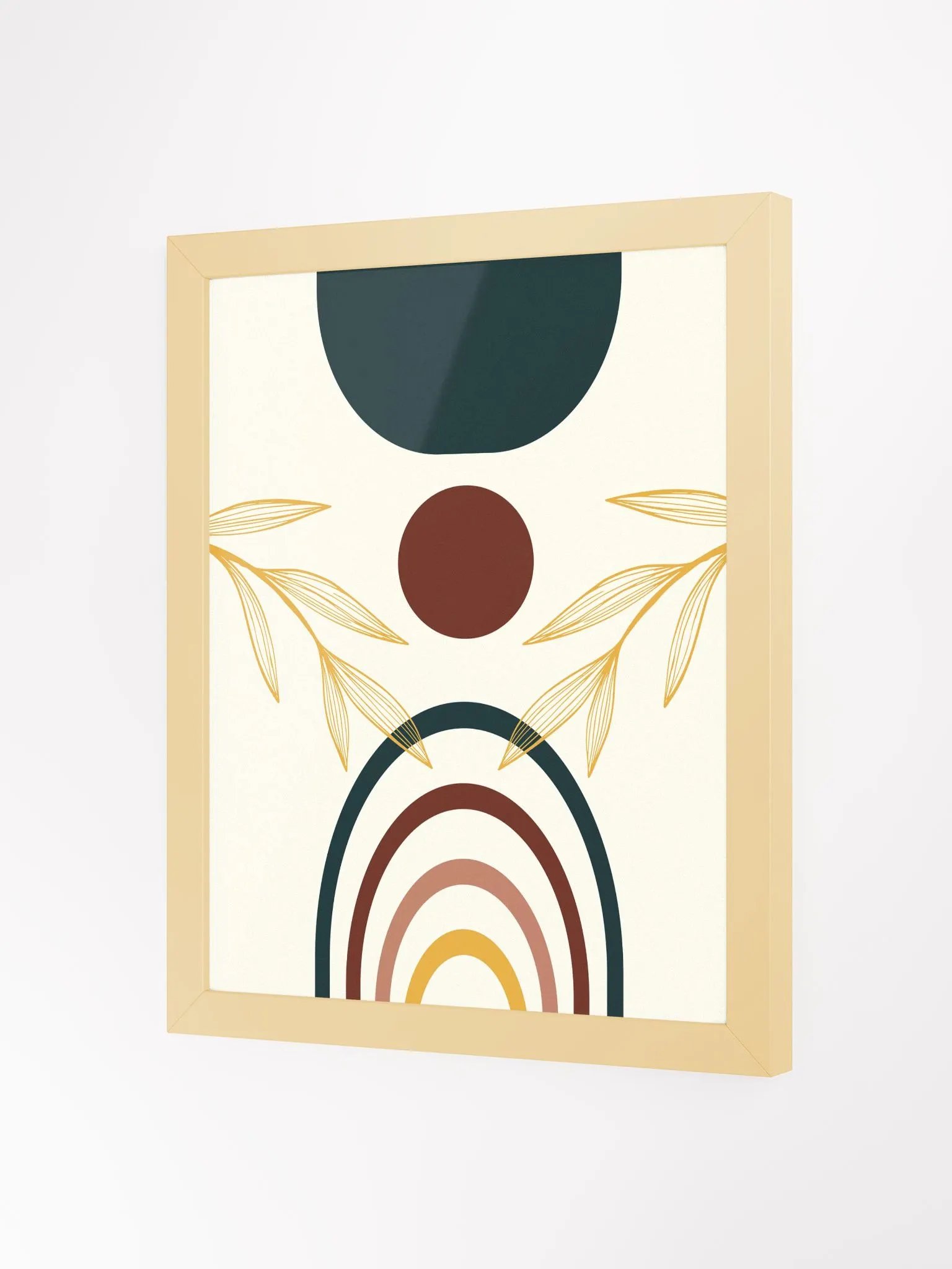 Eco-Friendly Matte Poster: Abstract Leaves product image (28)