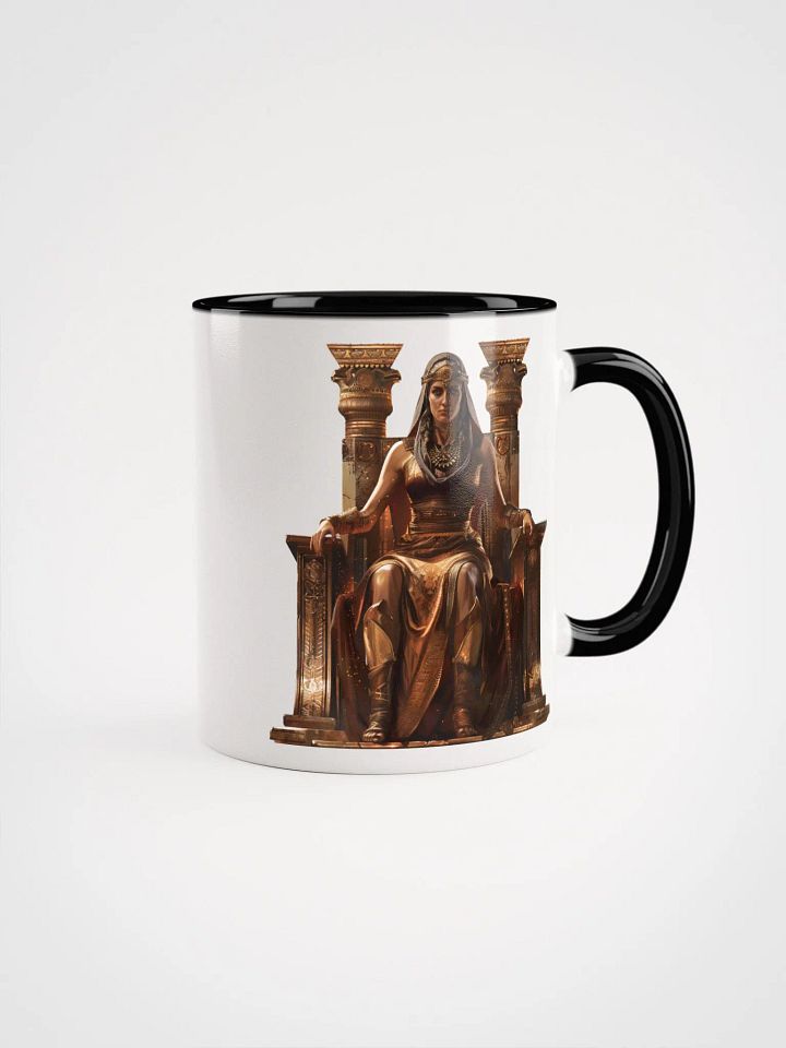 Hera - The Queen of the Gods in Greek Mythology Ceramic Mug with Black Color Inside product image (2)