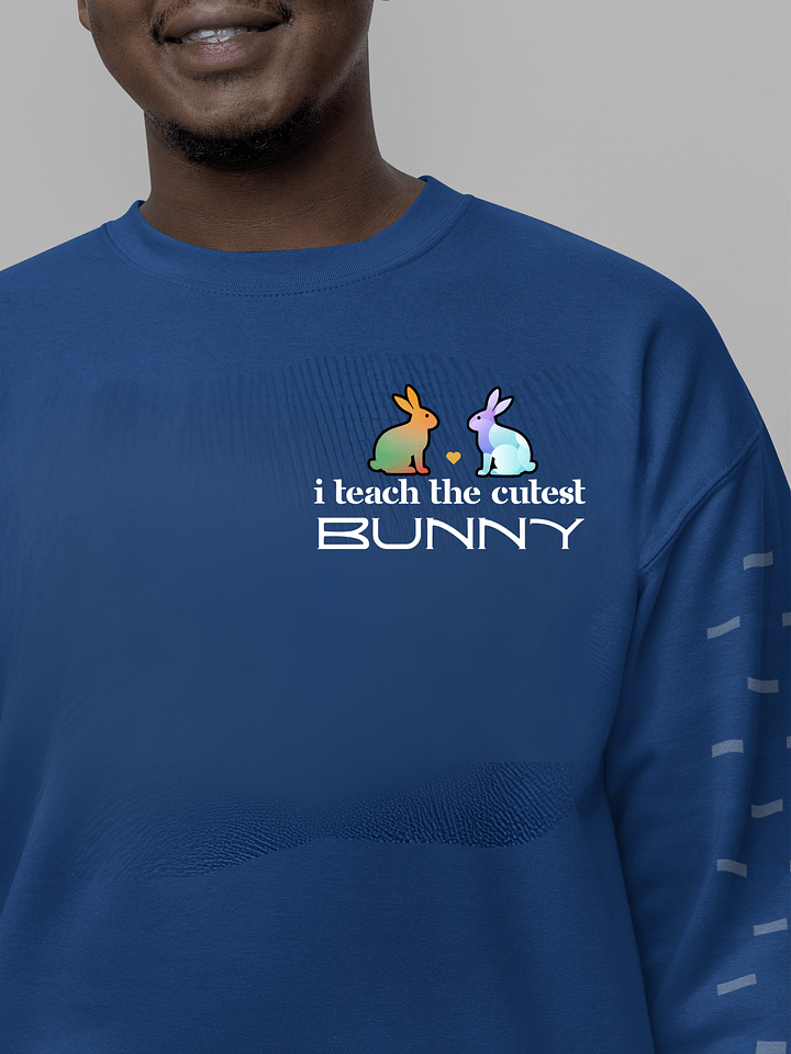 I Teach The Cutest Bunny, Teachers Heritage Sweatshirt - Pocket product image (1)