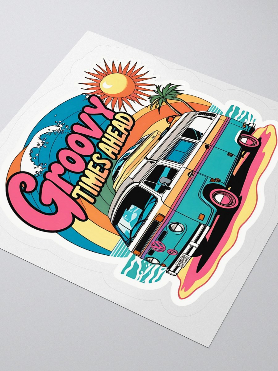 Groovy Times Ahead Van Sticker product image (8)