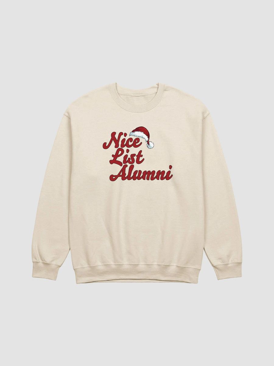 "Nice List Alumni: Nice by Nature, Alumni by Tradition" Crewneck Sweatshirt product image (1)