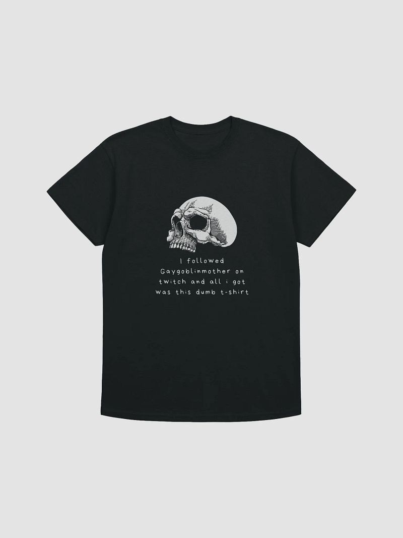 I followed Gaygoblinmother on twitch and all i got was this dumb t- shirt