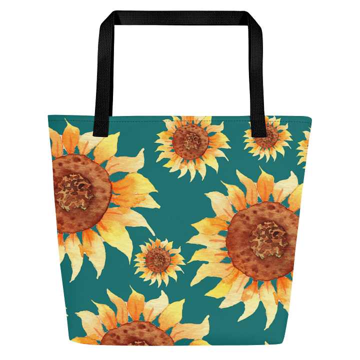 Blue Sunflower Tote Bag product image (2)