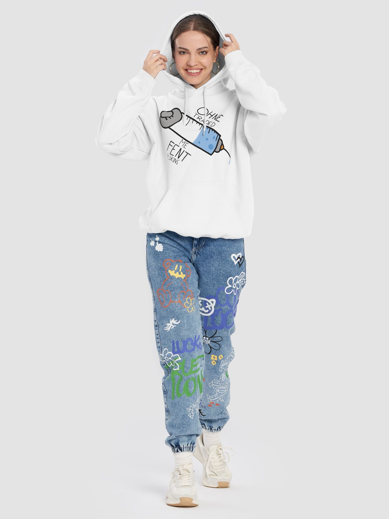 Ohne traded me fent 4 skins! HOODIE product image (8)