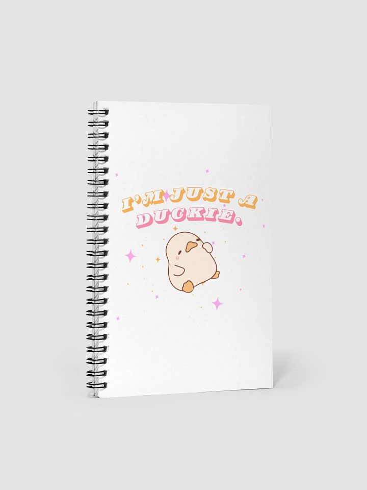 I'm Just A Duckie Spiral notebook product image (1)