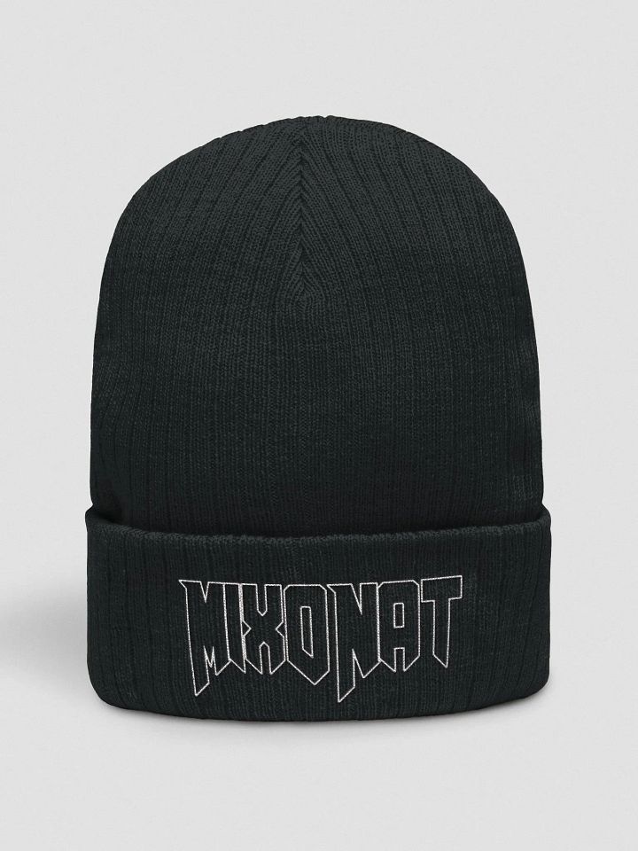 MixoNat White Outline Logo Beanie product image (1)