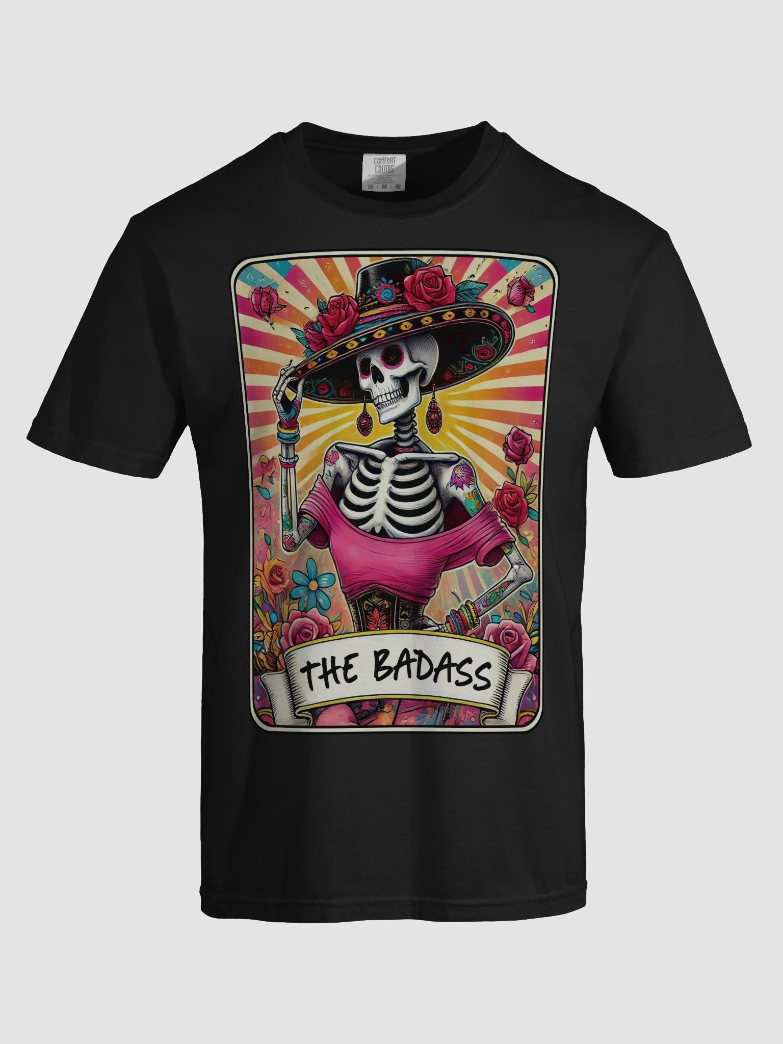 Badass Skeleton Rose Tee product image (7)
