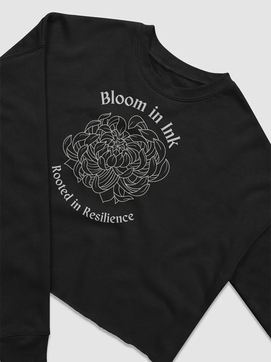 "Bloom in Ink" Peony Cropped Sweater product image (3)