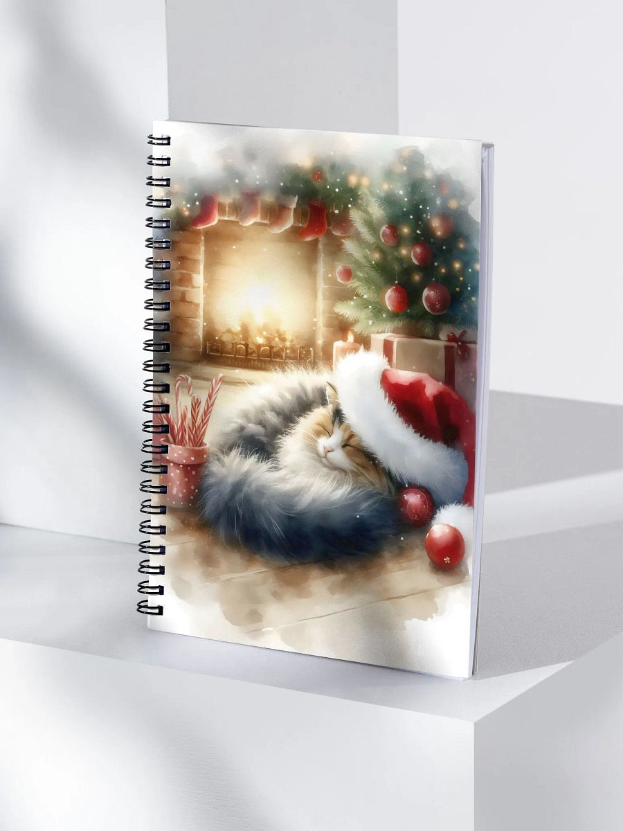 Christmas Cat Nap Spiral Notebook product image (4)