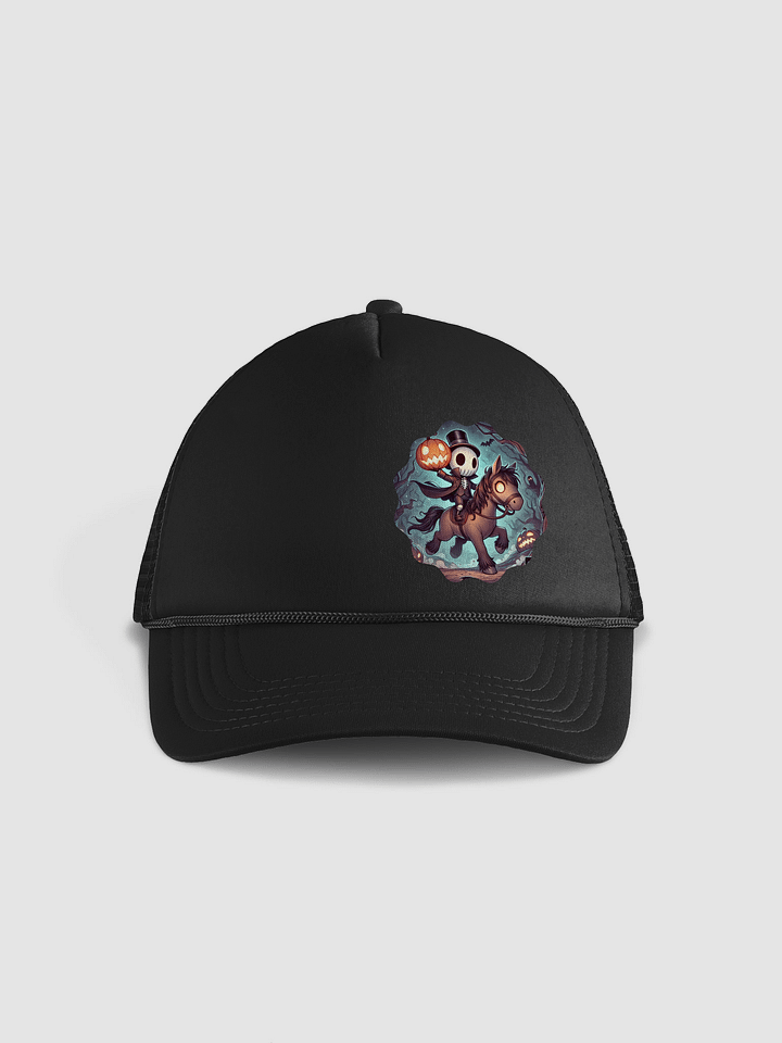 Chibi "Not So Headless" Horseman Emblem Ball Cap – Legendary Fun product image (1)