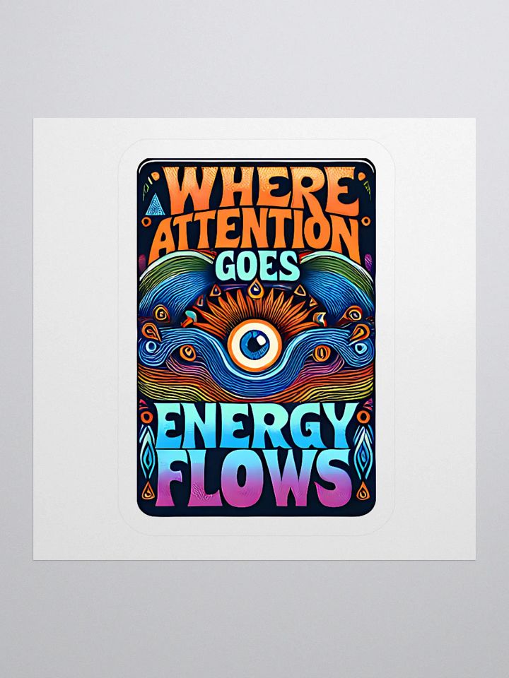 Energy Flows Kiss Cut Sticker product image (4)