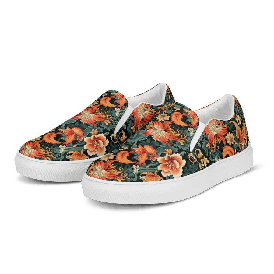 Sunset Flowers | Women's Slip-On Canvas Shoes product image (3)