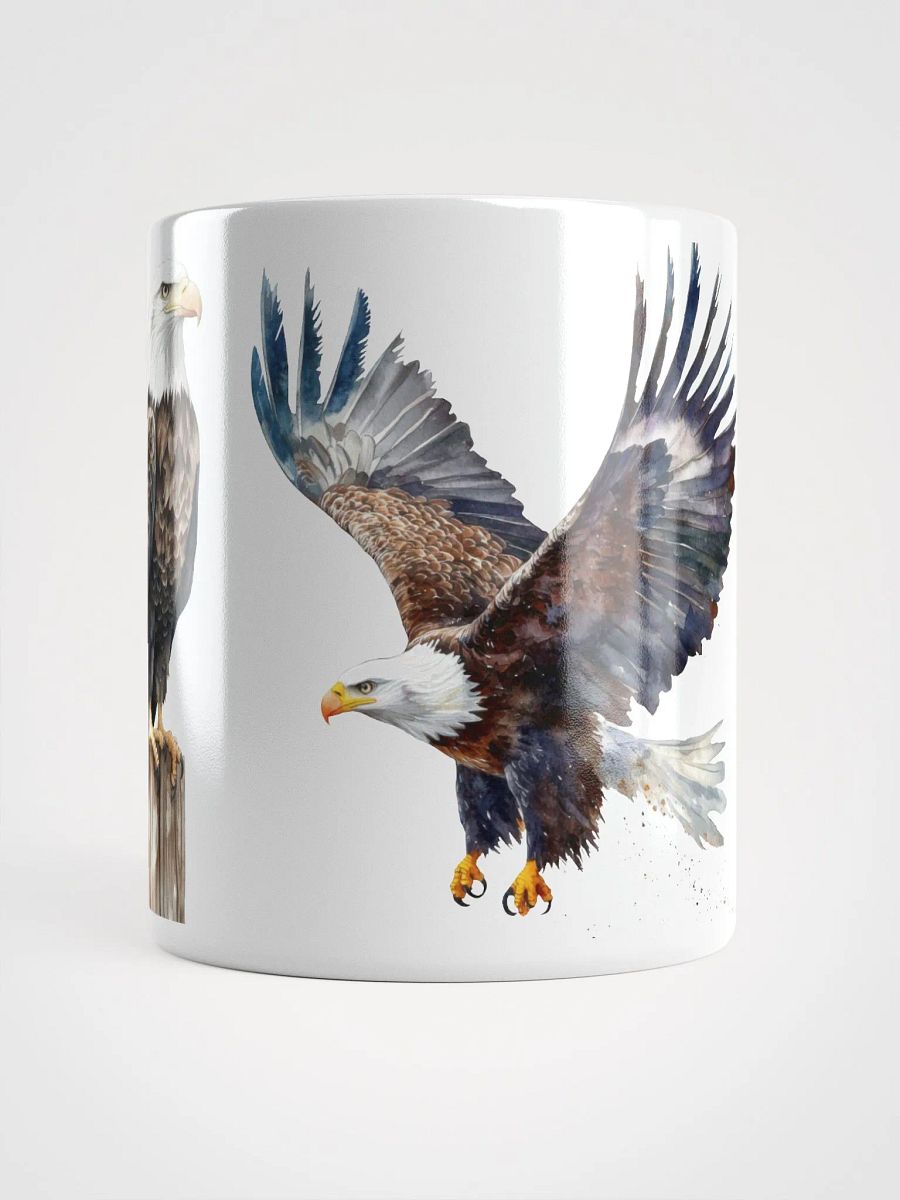 Eagle Flight White Glossy Mug product image (15)