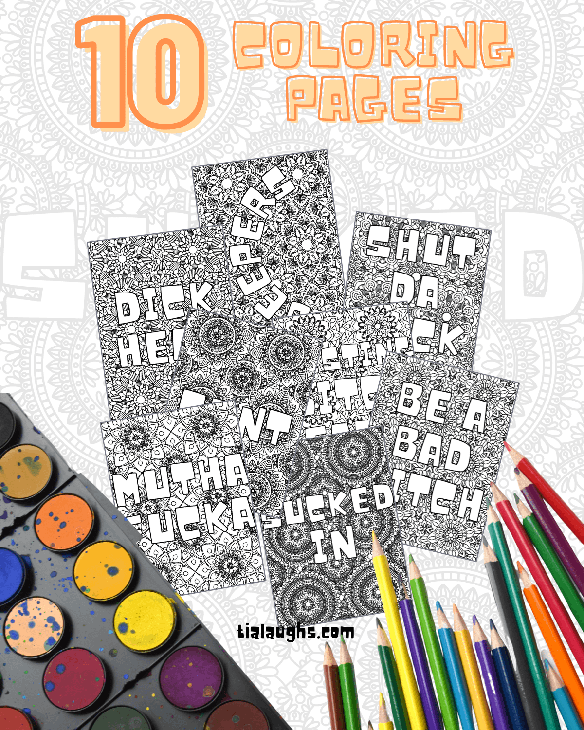 Swear Word and Phrases Coloring Pages product image (6)