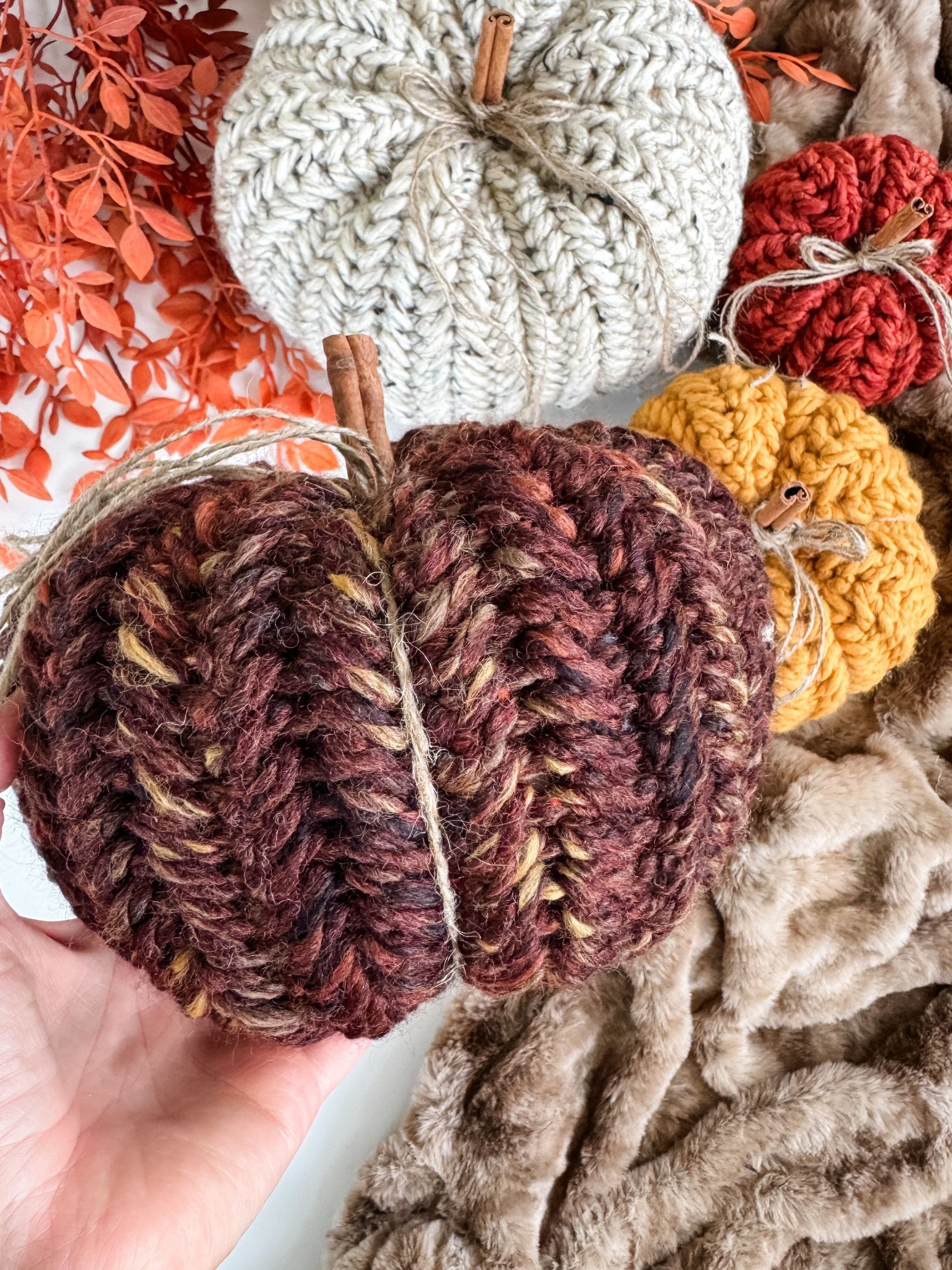 Chunky Herringbone Pumpkins Crochet Pattern product image (7)