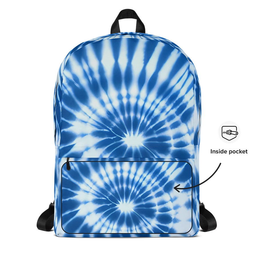 Tie Dye #17 - Blue & White - Backpack product image (9)