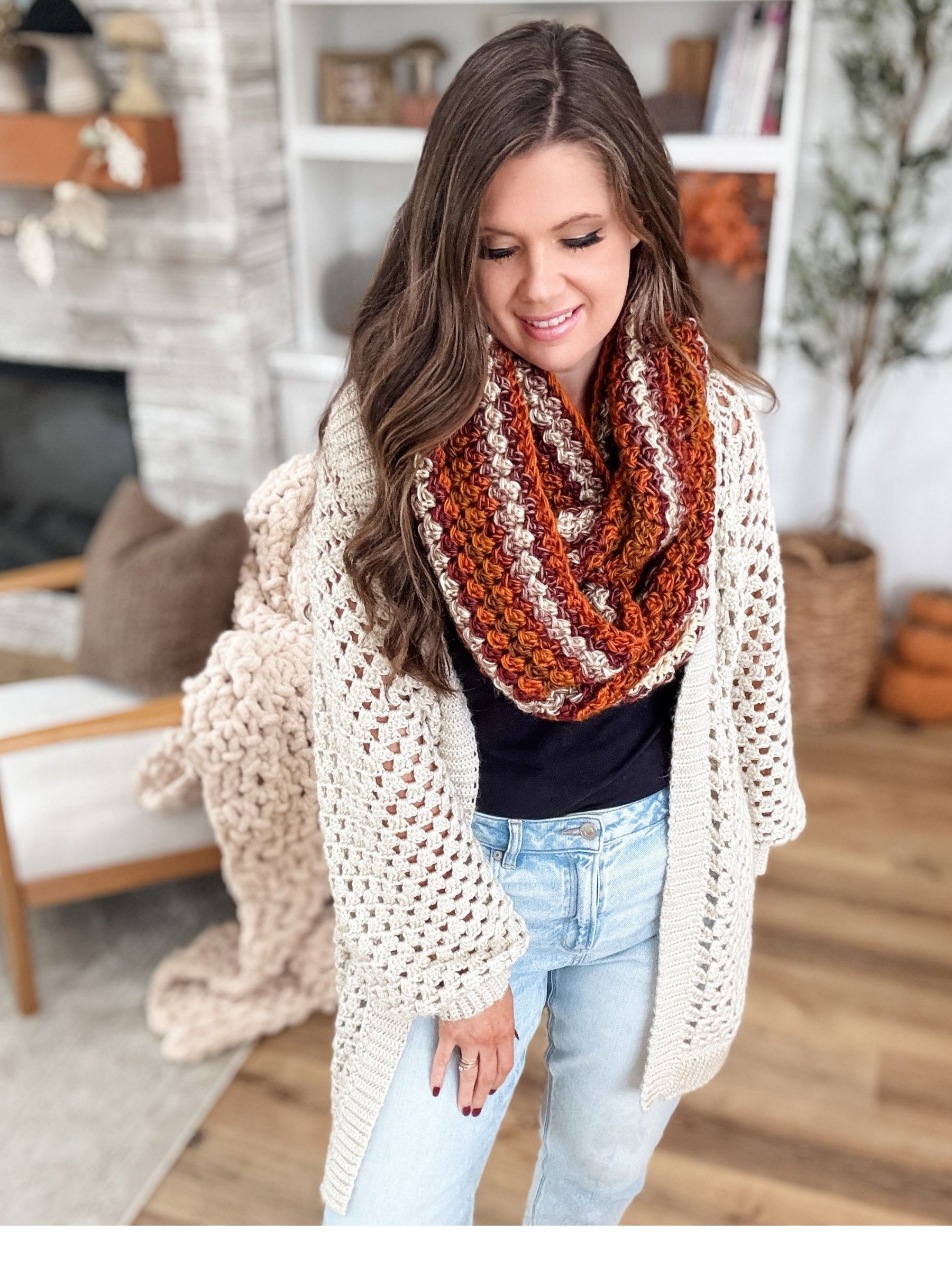 Chunky Suzette Infinity Scarf Crochet Pattern product image (6)