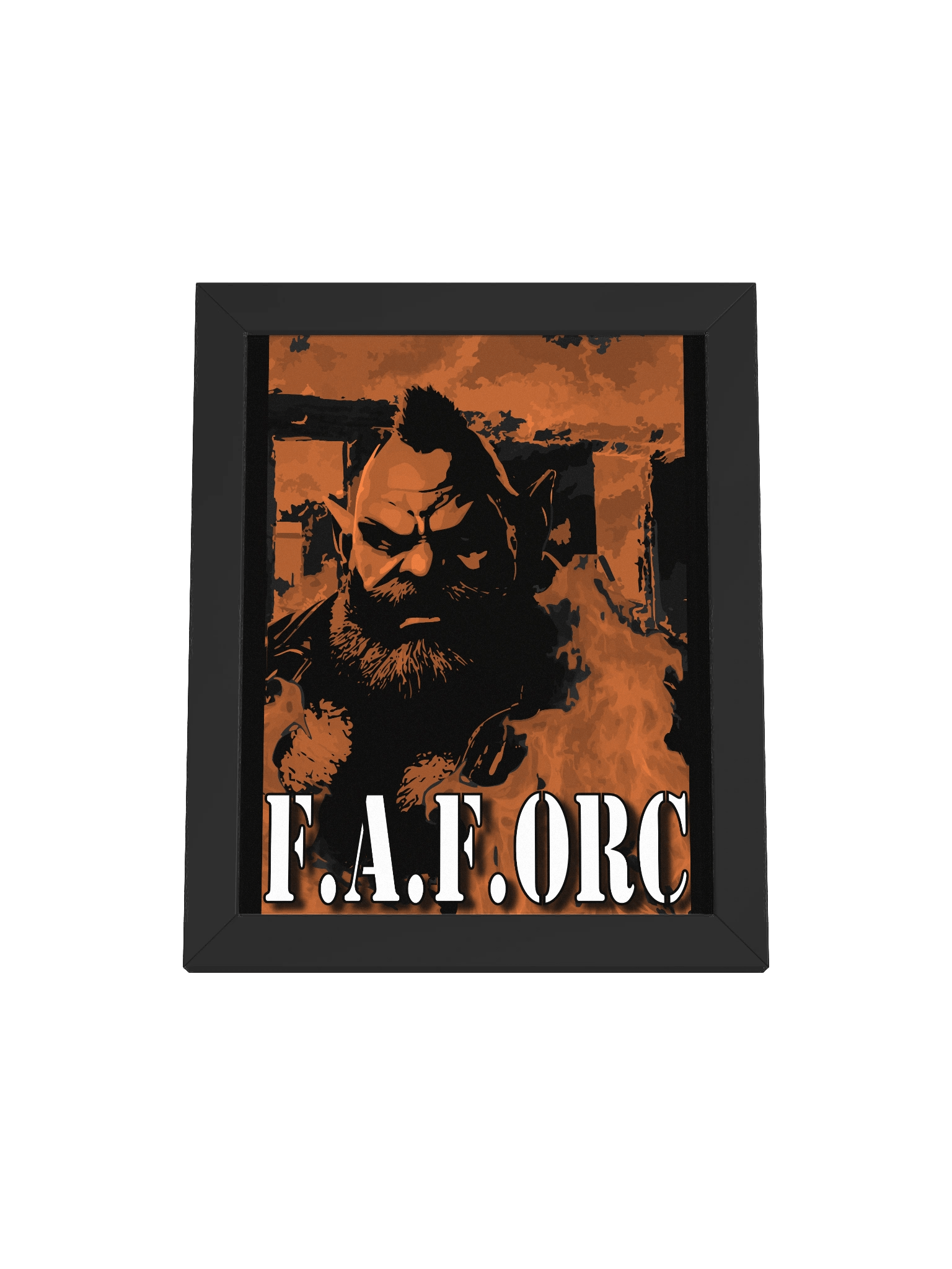 F.A.F. ORC - Fiery Stylized Framed Poster product image (2)
