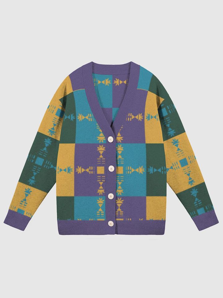 Geometric Fusion Knitted Cardigan product image (5)