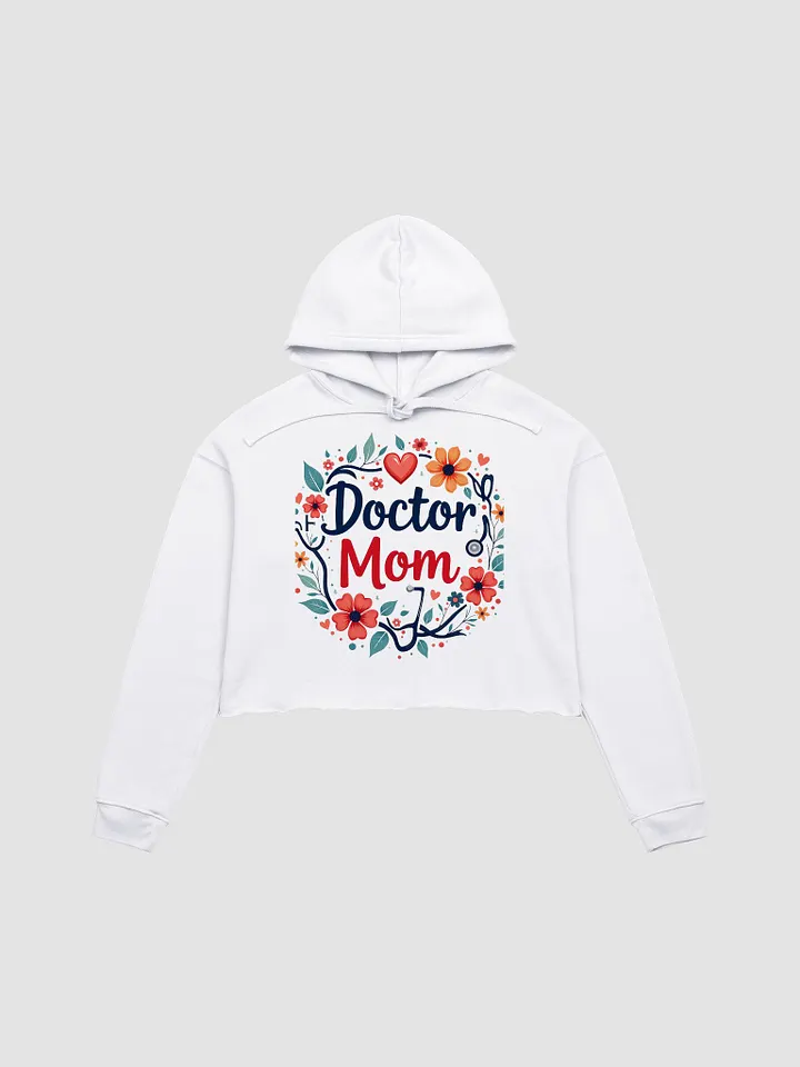 Doctor Mom Floral Crop Hoodie product image (6)