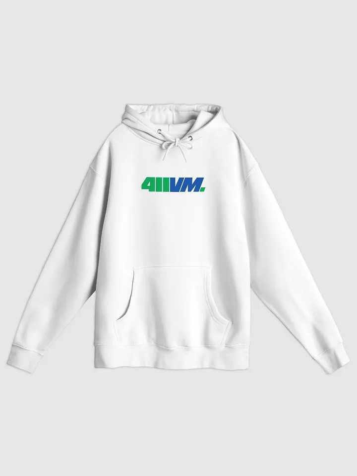 411VM Hoodie | Green/Blue Logo Centered product image (1)