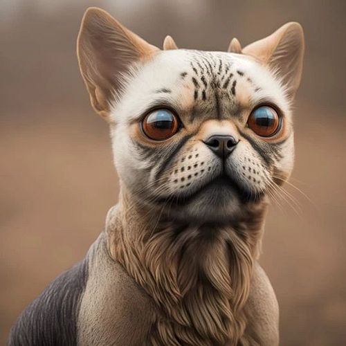 In the depths of a forest in Japan, there lived a beautiful yokai dog with a unique coat of fur. It was a mixture of brown an...