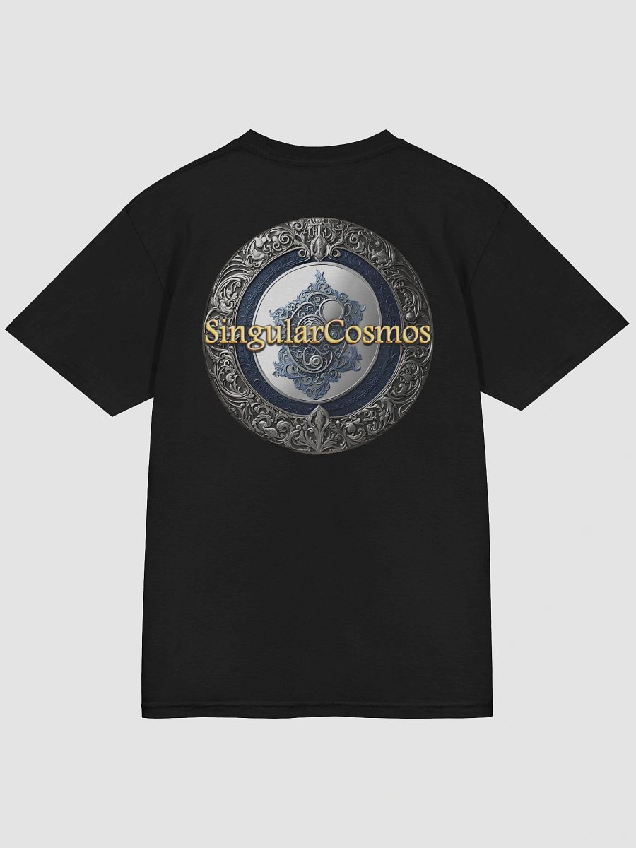 Singular Cosmos Dual Front & Back Logo Black Cotton T-Shirt product image (4)