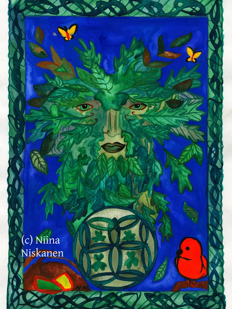 The Green Man Original Painting product image (1)