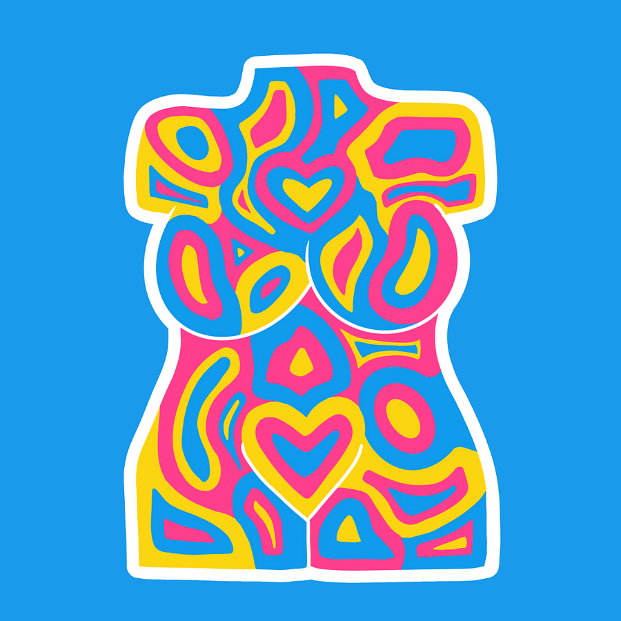 Body Sticker - Pink/Blue/Yellow product image (2)