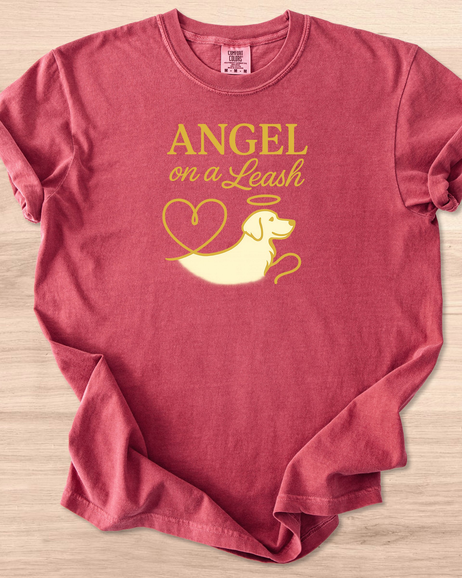 Angel On A Leash (Golden Retriever) Tee product image (21)